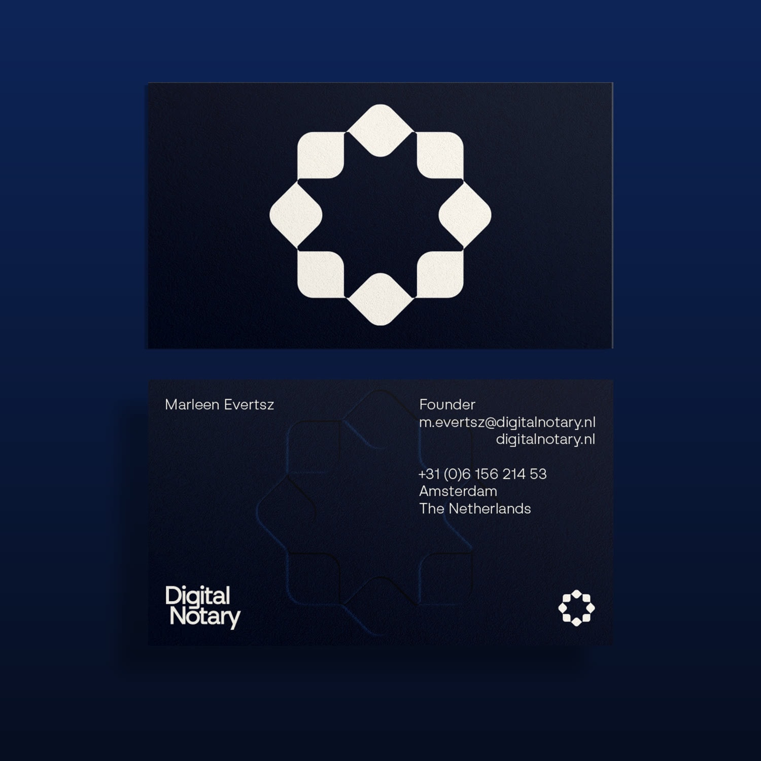 Digital Notary: visitekaartjes