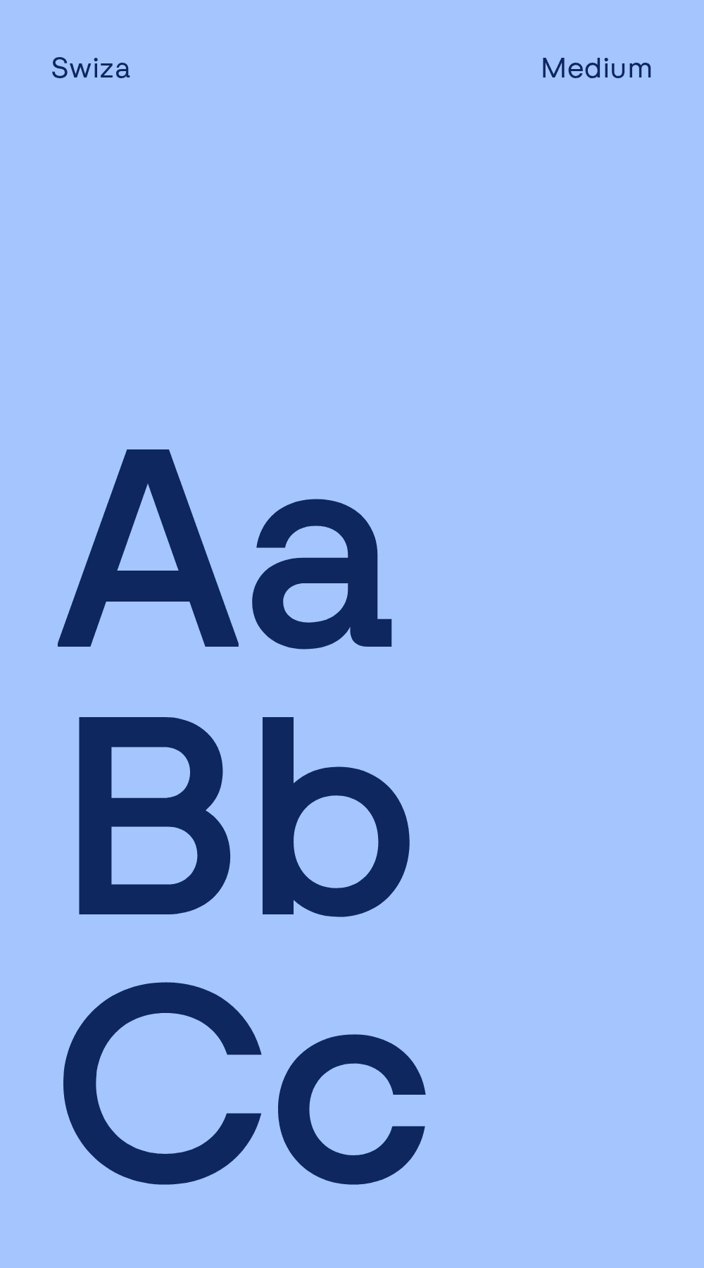 Digital Notary: het lettertype Swiza, Aa Bb Cc