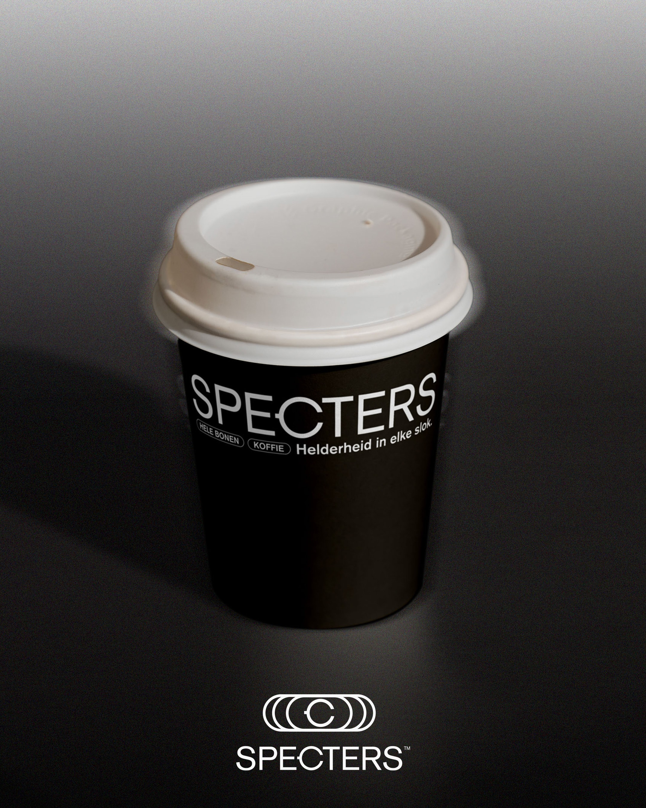 Specters: koffiebeker met logo